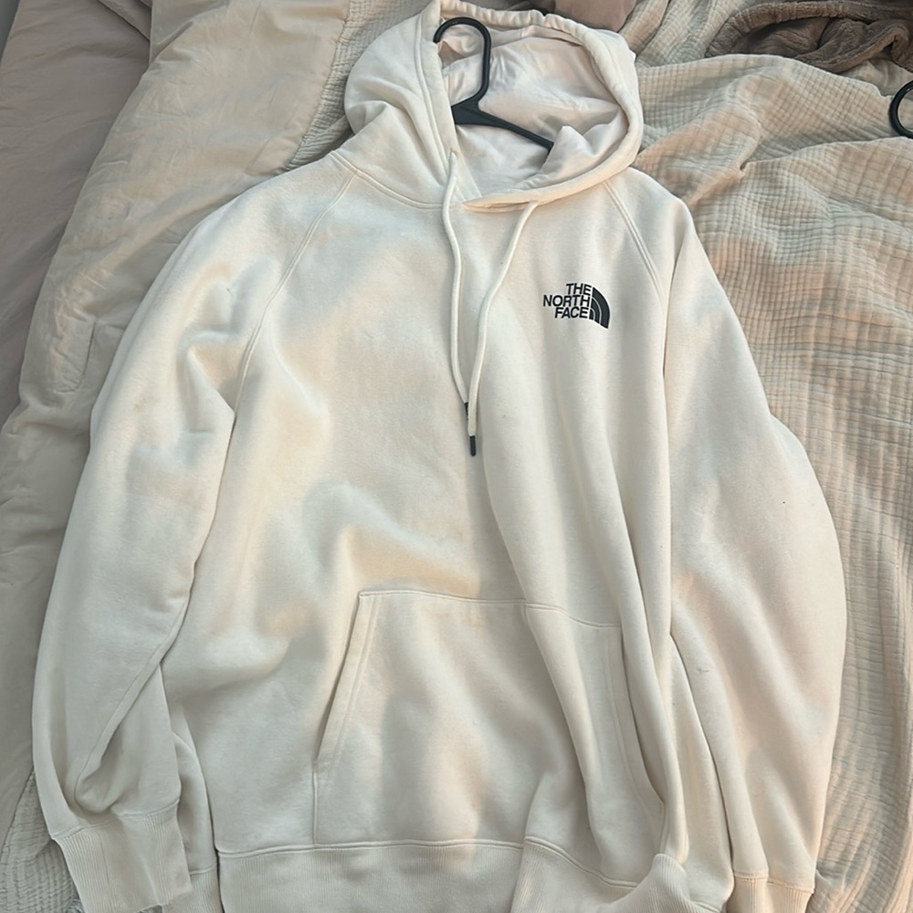 The Northface white and black hoodie